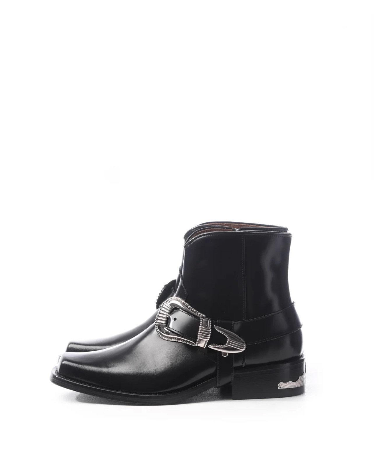 Toga Pulla Toga Archives Black Leather Polido Buckle Boots 39 Size US 9 / IT 39 - 2 Thumbnail