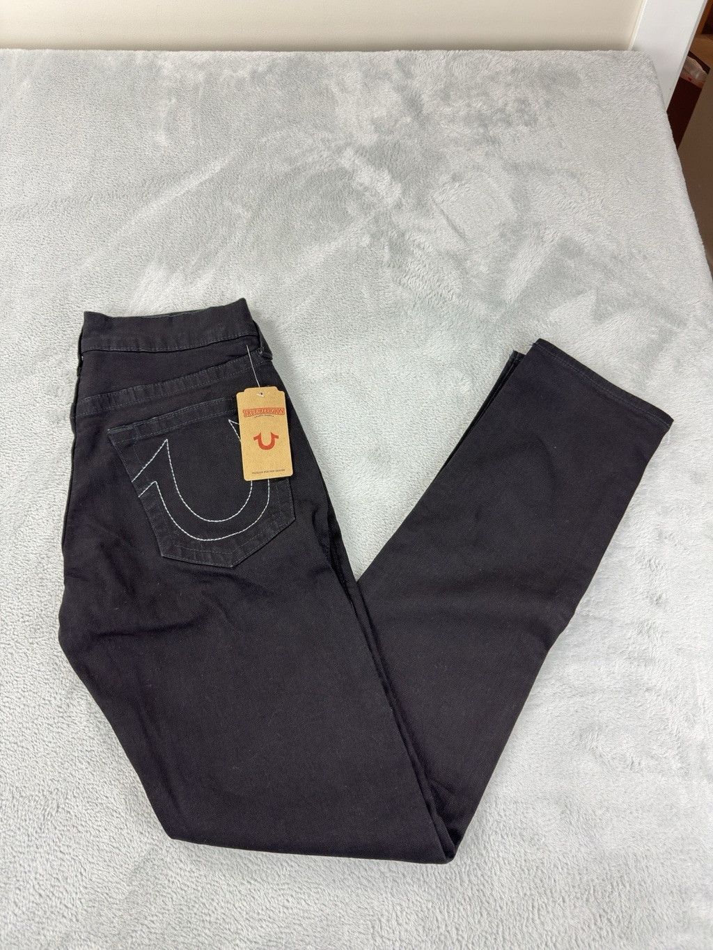 True Religion True Religion NWT Men's Size 30 W X 34 L Blk Zipper Fly Deni Size US 30 / EU 46 - 10 Thumbnail