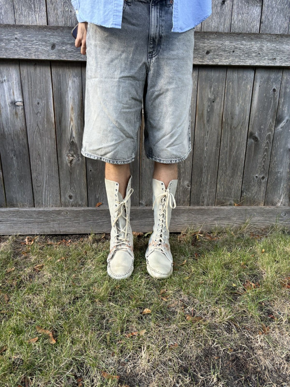 Handmade Vintage Suede Mukluk Boot Native American Moccasin Tall Snow Size US 8 / EU 41 - 16 Thumbnail