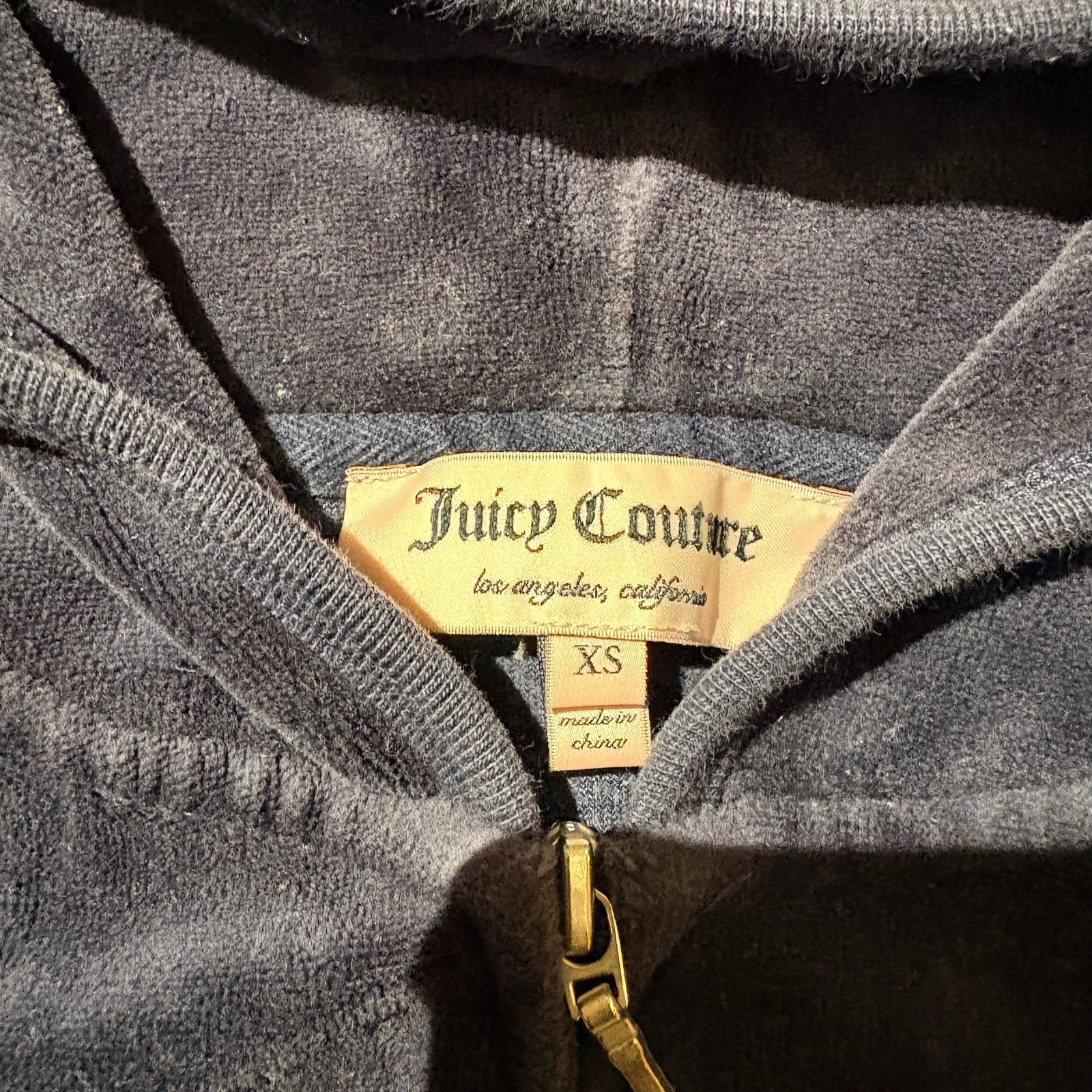 Juicy Couture Vintage Juicy Couture velvet full-zip hoodie Size XS / US 0-2 / IT 36-38 - 4 Thumbnail