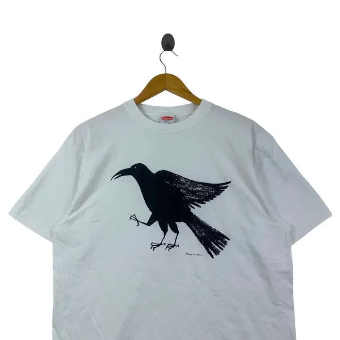 Vintage YATAGARASU CROW GOD Kumano Hongu Taisha Tee Shirt Size US XL / EU 56 / 4 - 3 Thumbnail