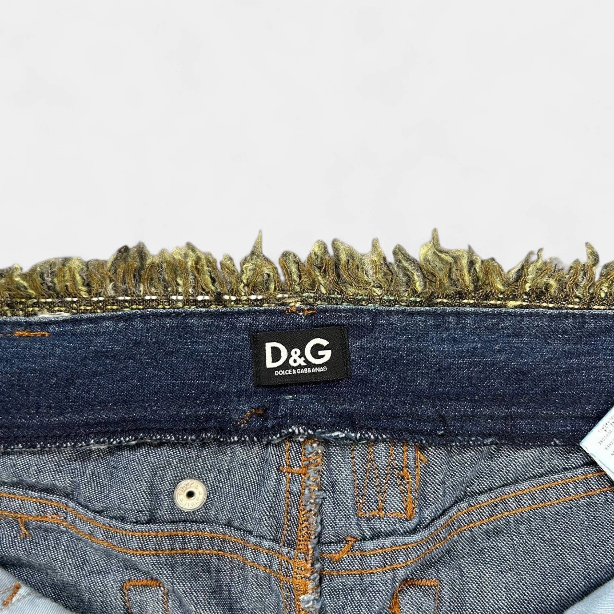 Dolce & Gabbana Dolce & Gabbana Green Tweed Denim Pants Size US 30 / EU 46 - 4 Thumbnail