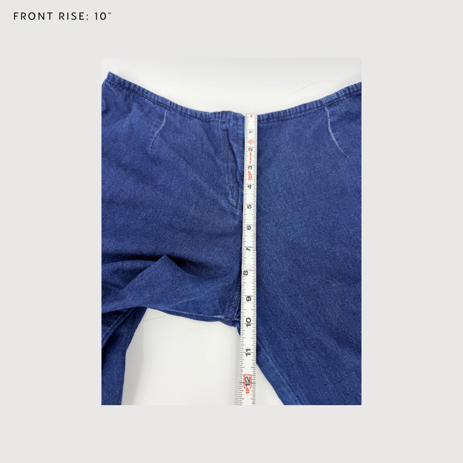 Other Motel Rocks Wide Leg Chambray Pants Low Rise Blue S Size 28" / US 6 / IT 42 - 8 Thumbnail