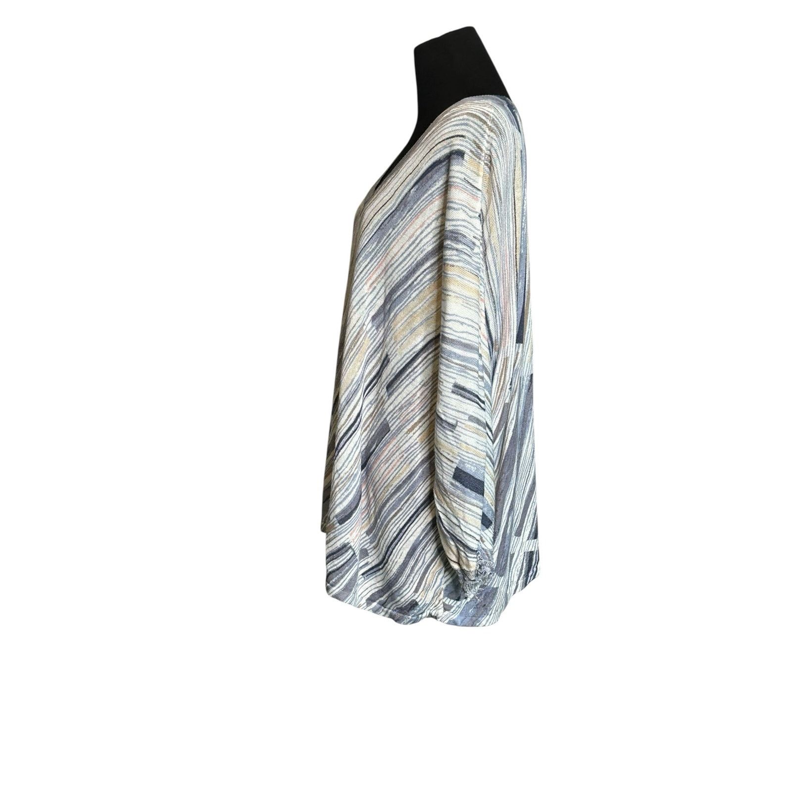 NIC+ZOE Nic + Zoe blue stripes lightweight tunic sweater size 3X Size 3XL / US 20-22 - 14 Thumbnail