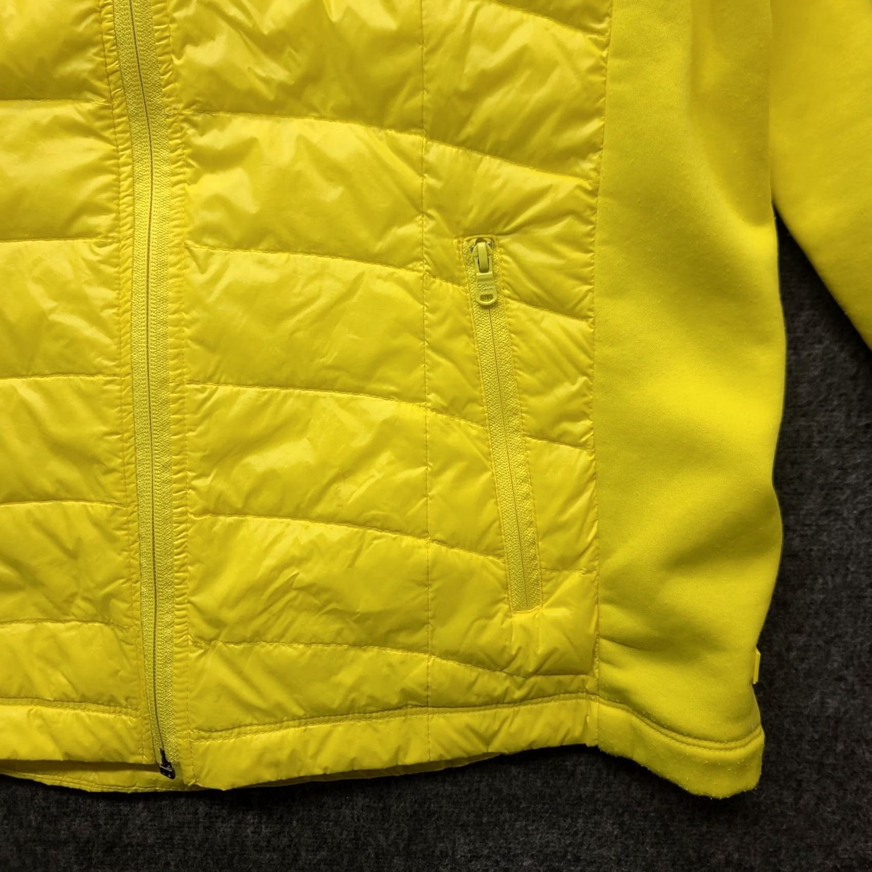 Calvin Klein Calvin Klein Performance Down Jacket Womens L Puffer Activewear Athleisure Yellow Zip Hooded Quilted Logo Regular Coat/Outerwear Jacket Size L / US 10 / IT 46 - 7 Thumbnail