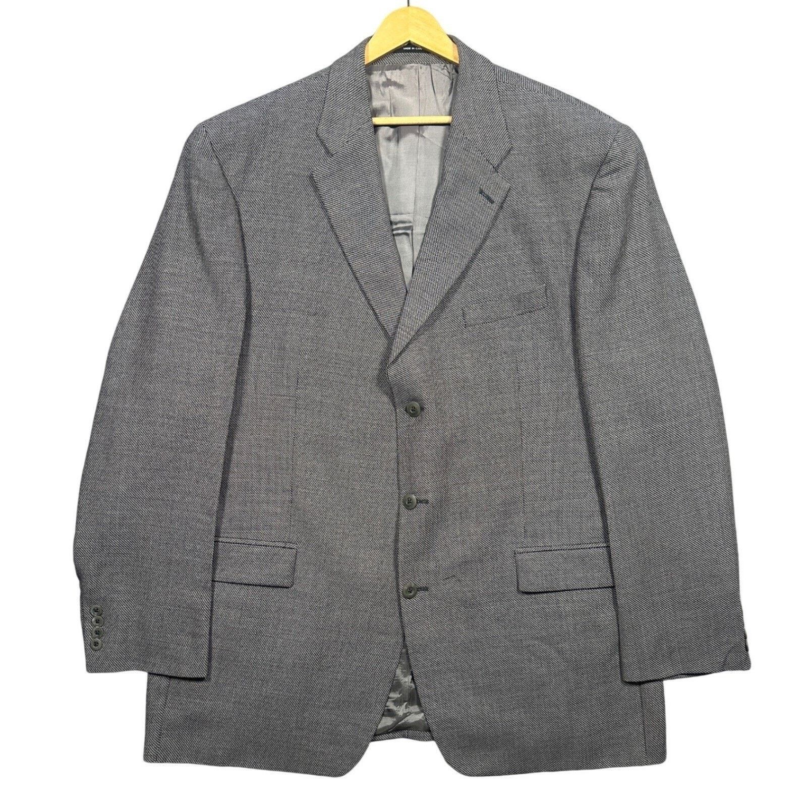 Other Carlo Mandrone Mens Grey 3-Button Blazer Sport Coat 48R Size 48R - 1 Thumbnail