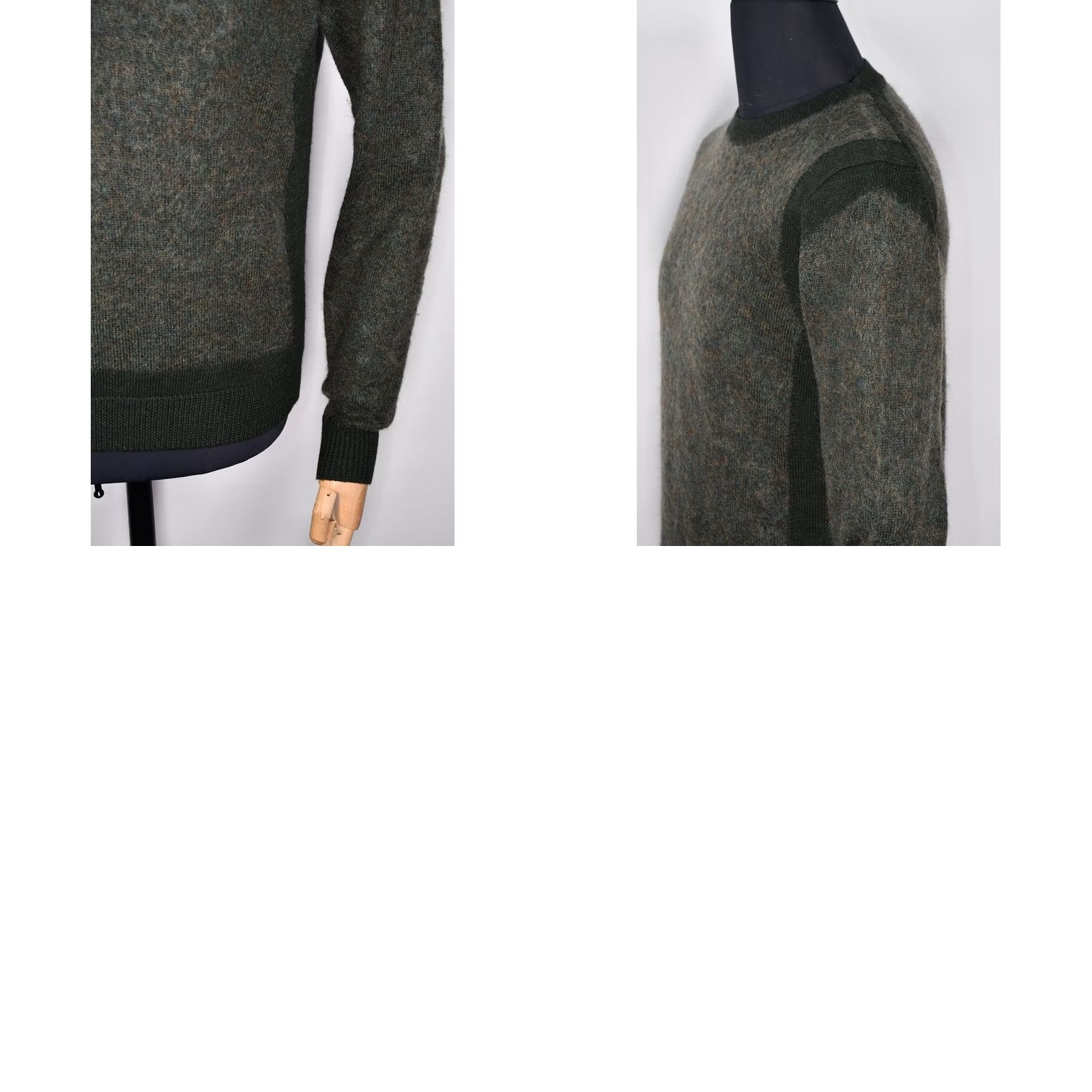 Acne Studios ACNE STUDIOS TRICK PANELED WOOLBLEND SWEATER M Green XS-XL? (Original only) Size US M / EU 48-50 / 2 - 8 Thumbnail