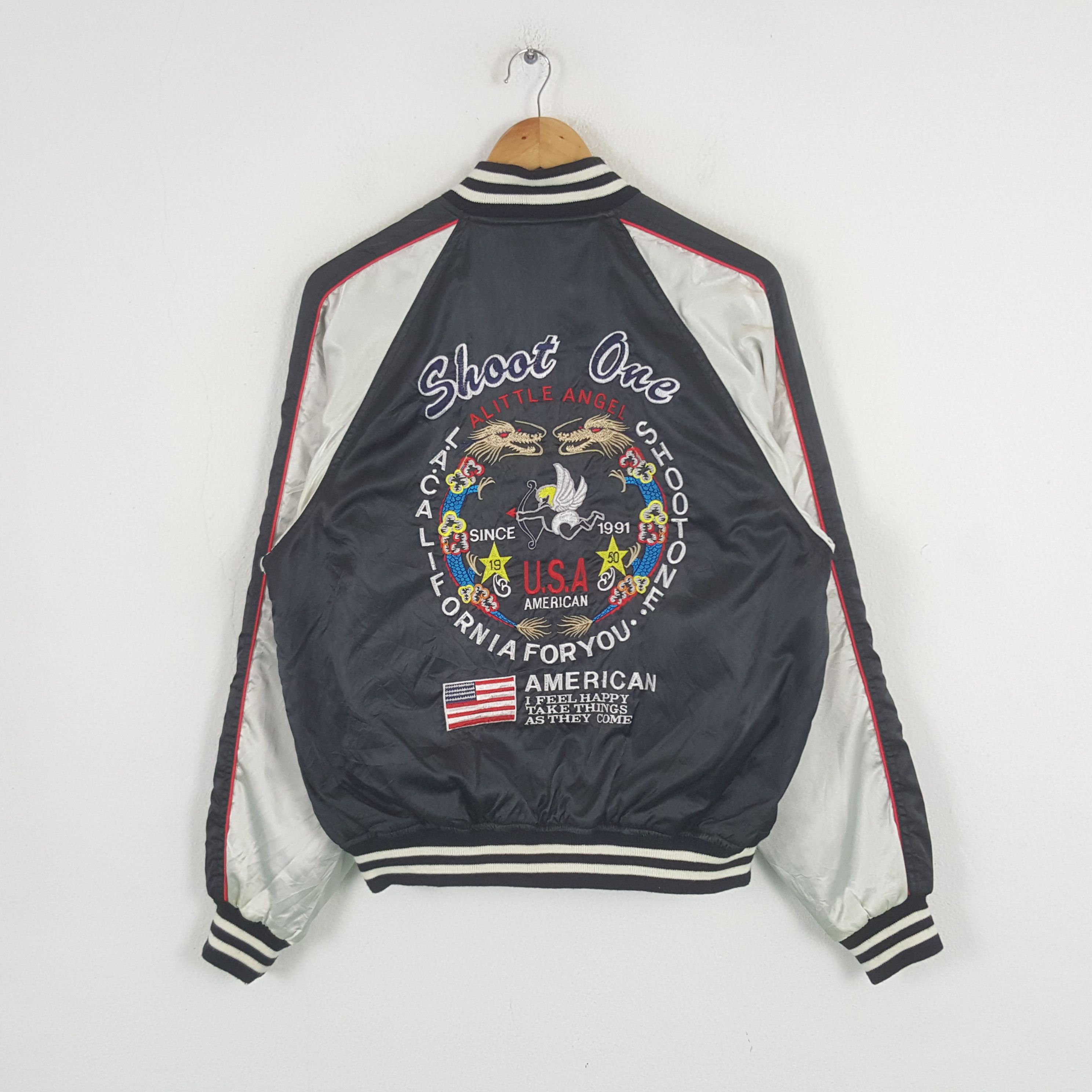 Other Vintage Shoot One American Sukajan Jacket C291N24 Size US M / EU 48-50 / 2 - 1 Thumbnail