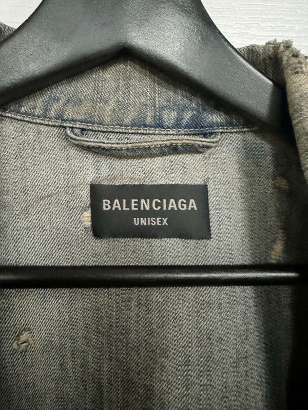 Balenciaga Balenciaga Denim Jacket Size US XL / EU 56 / 4 - 5 Thumbnail