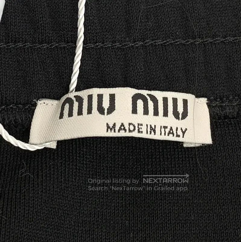 Miu Miu Miu Miu Black Cotton Midi Skirt . Size 23" - 6 Thumbnail