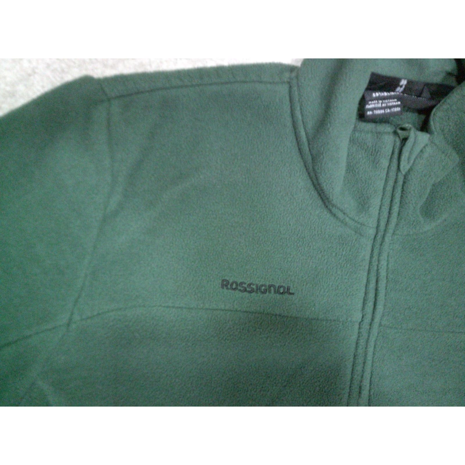 Rossignol Rossingnol Pullover Fleece Womens XL Green 1/4 Zip Ski Hiking Jacket (Regular) Size XL / US 12-14 / IT 48-50 - 4 Thumbnail