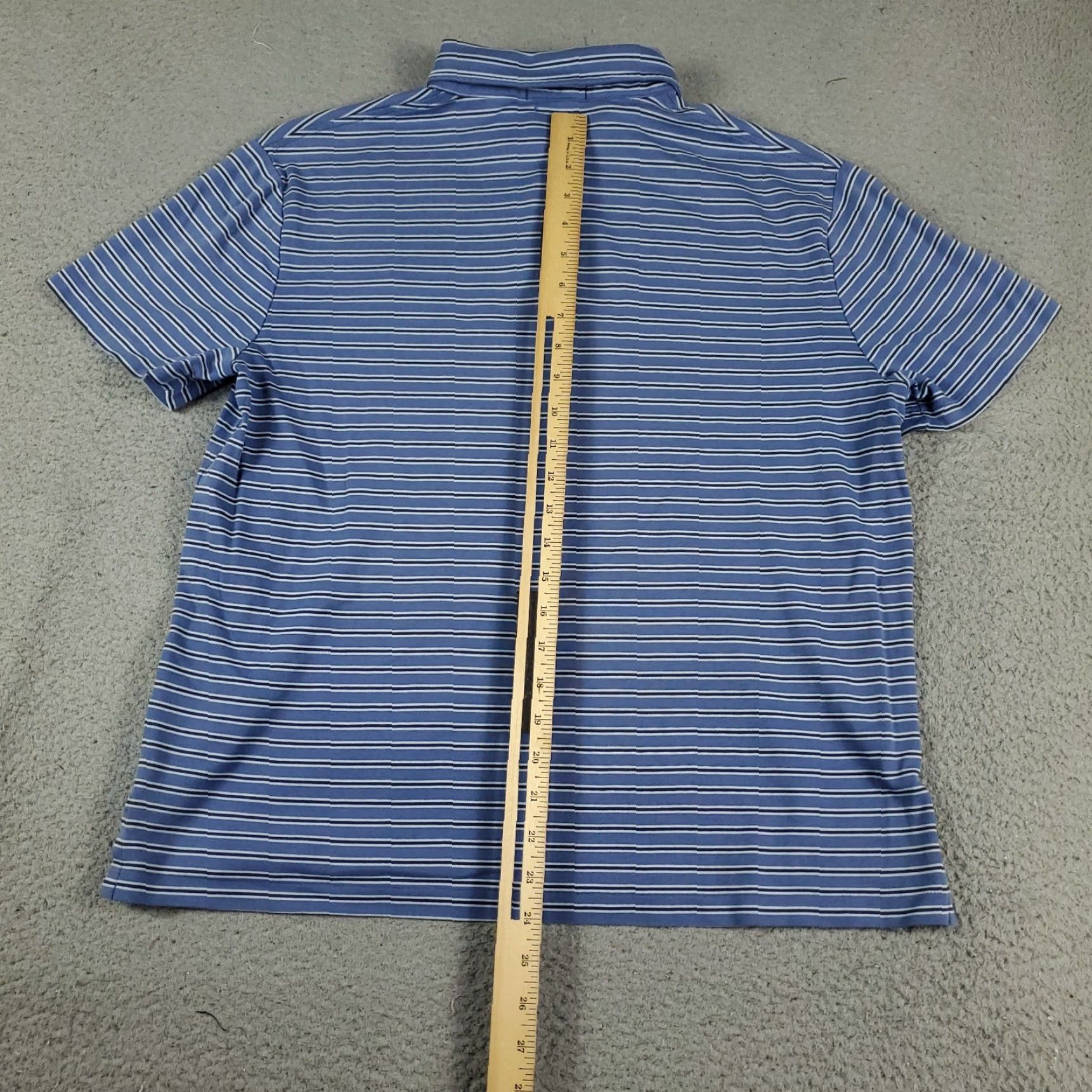 Ralph Lauren Ralph Lauren Polo Shirt Men's Large Blue Striped Casual Short Sleeve Size US L / EU 52-54 / 3 - 4 Thumbnail