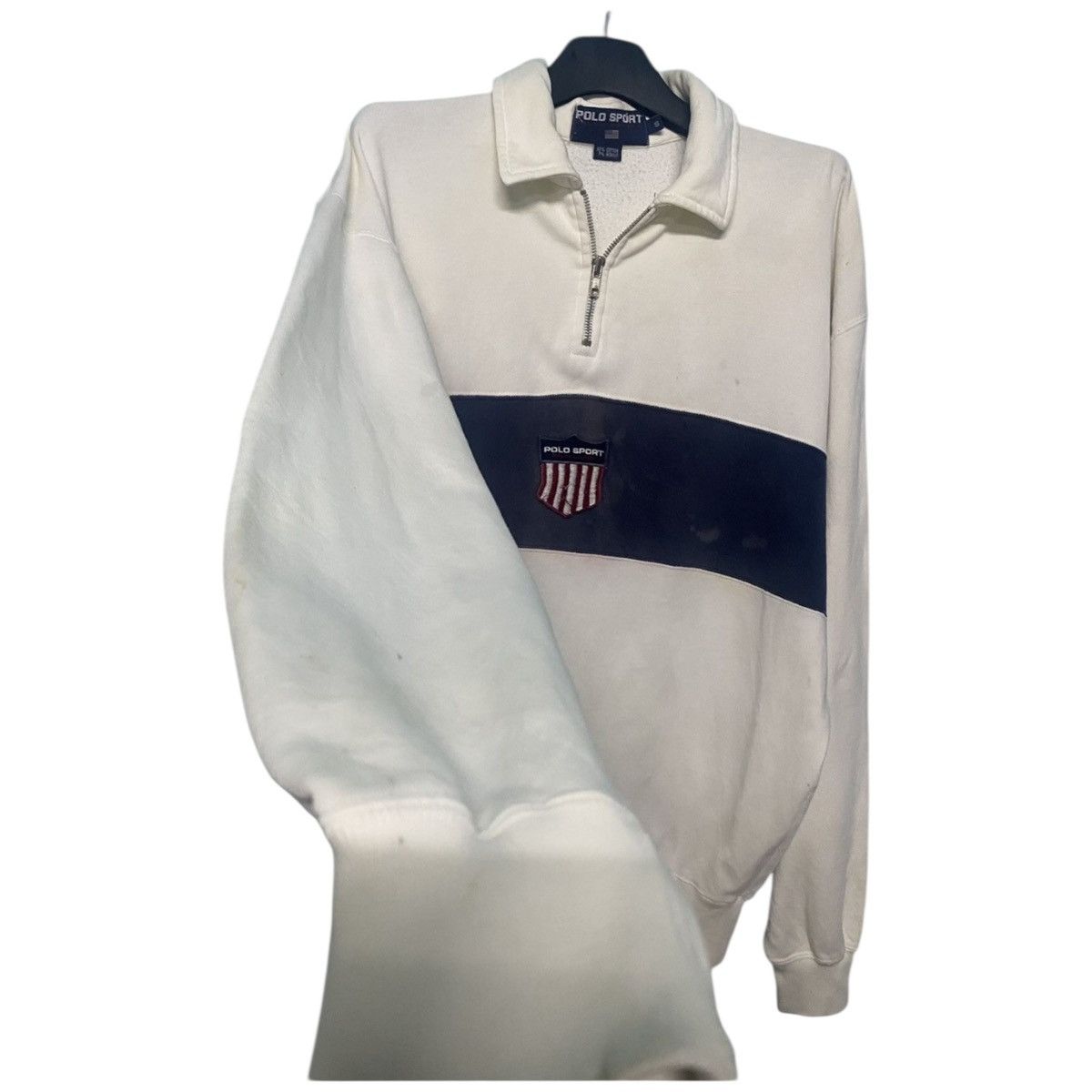 K-Swiss 💥POLO RAPLH LAUREN X K-SWISS CENTER EMBROIDED HALF ZIPPER Size US S / EU 44-46 / 1 - 2 Thumbnail