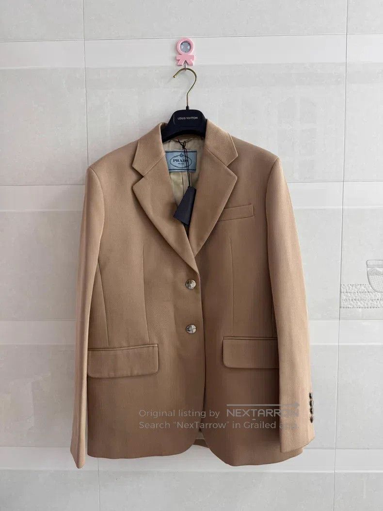 Prada Prada Khaki suit jacket Size US XS / EU 42 / 0 - 1 Thumbnail