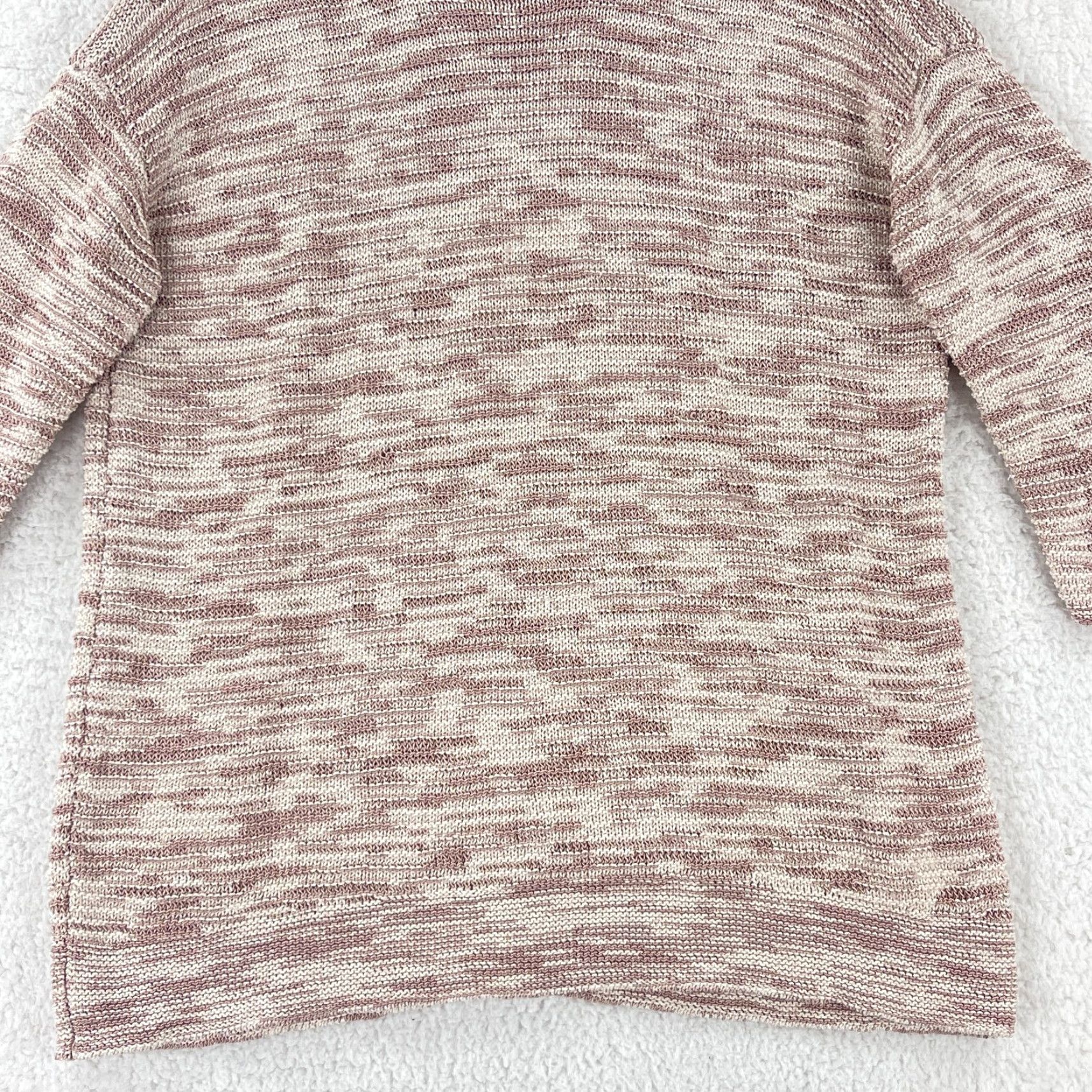 J. Jill J. Jill Pink Knit Boat Neck Sweater Women Large 3/4 Sleeve Pullover Casual Knit Heavyweight Cotton Polyester Knit Pullover Women's Sweater 90s? Size L / US 10 / IT 46 - 6 Thumbnail