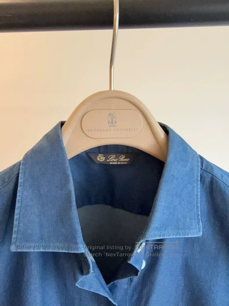 Loro Piana LORO PIANA Denim Shirt Size US S / EU 44-46 / 1 - 4 Thumbnail