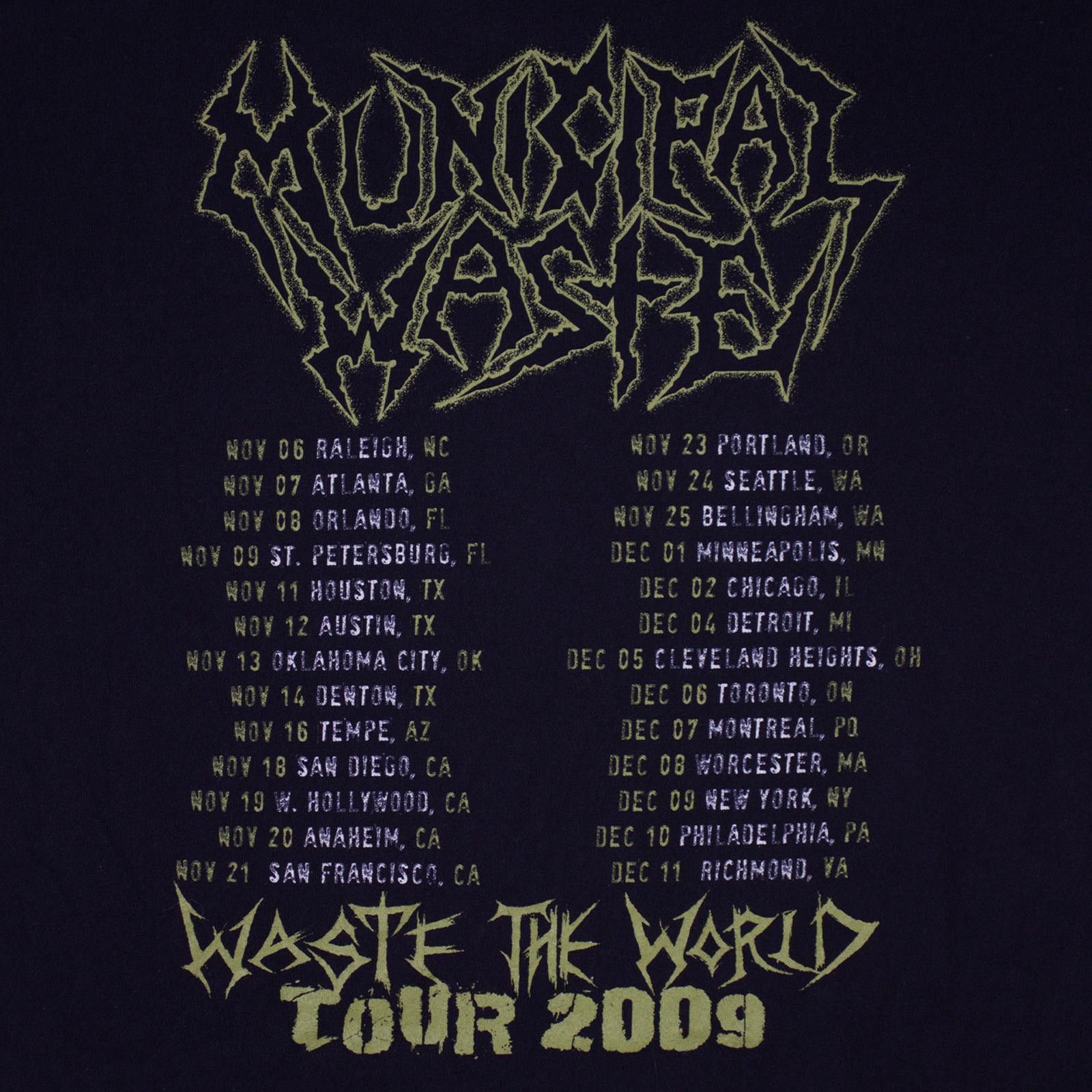 Vintage 2009 Municipal Waste Tour Tee Size US M / EU 48-50 / 2 - 5 Thumbnail