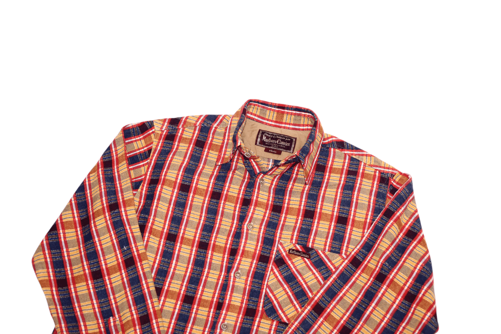 Marlboro Y2k Marlboro Classics Plaid Check Rugged Flannel Shirt Size US S / EU 44-46 / 1 - 2 Thumbnail