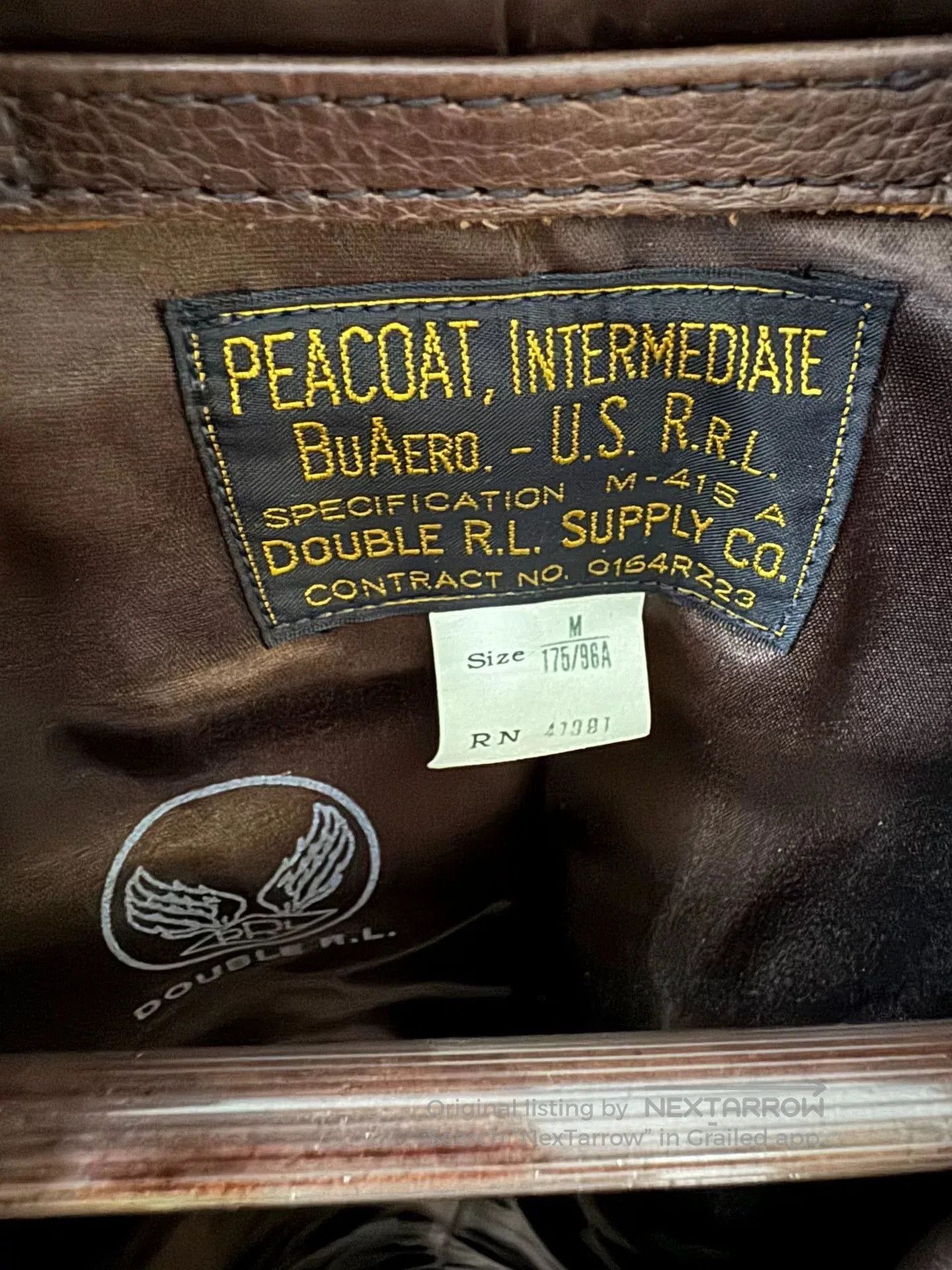 RRL Ralph Lauren vintage rrl leather jacket in medium size. Size US M / EU 48-50 / 2 - 2 Thumbnail