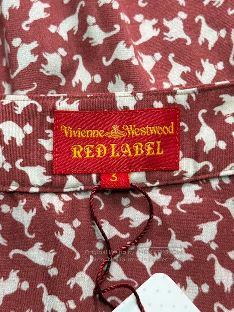 Vivienne Westwood Vivienne Westwood size 3 Grapefruit Pink Cat Pattern Asymme Size 23" - 8 Thumbnail