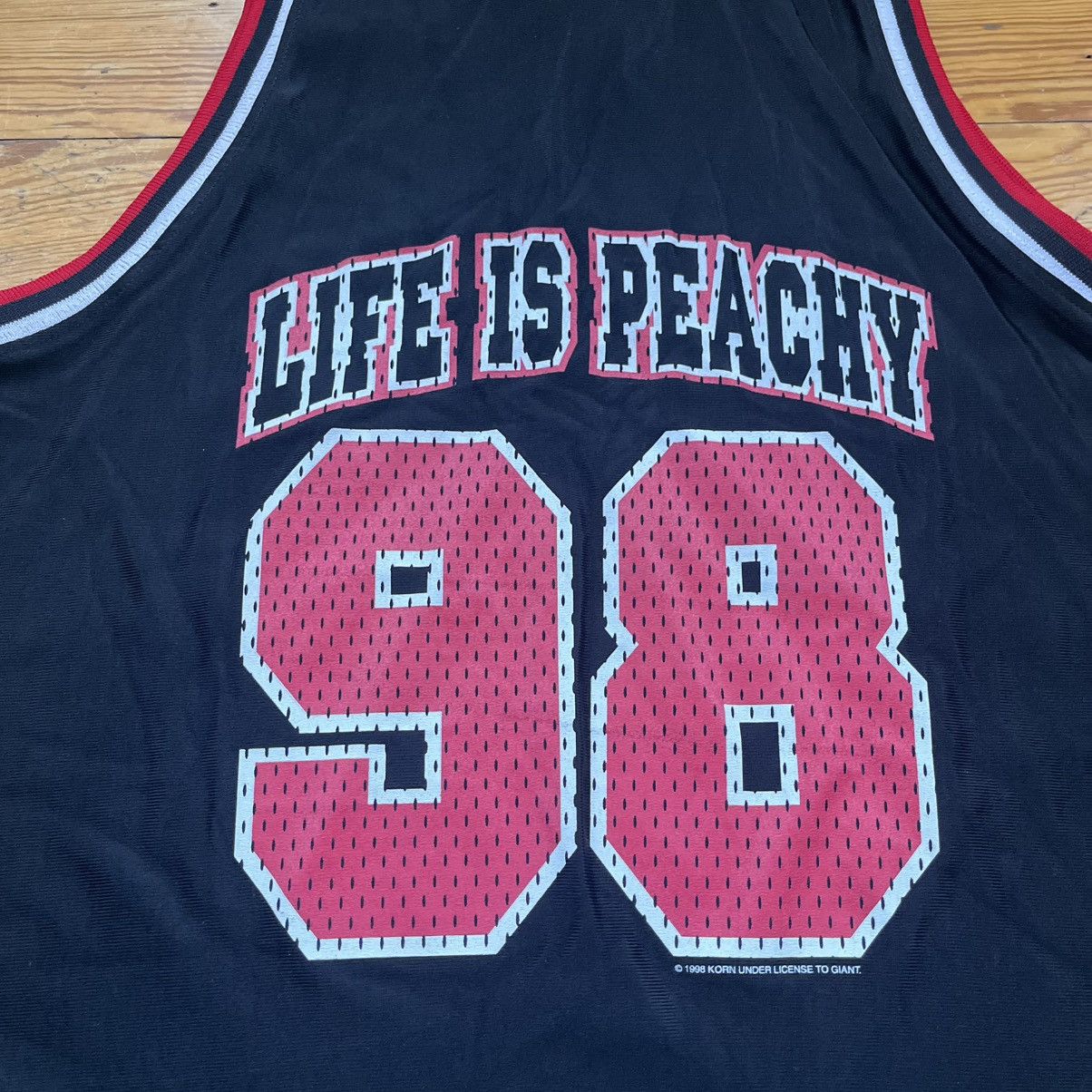 Band Tees Vintage 1998 Korn Life is Peachy Basketball Jersey XL Giant Size US XL / EU 56 / 4 - 4 Thumbnail