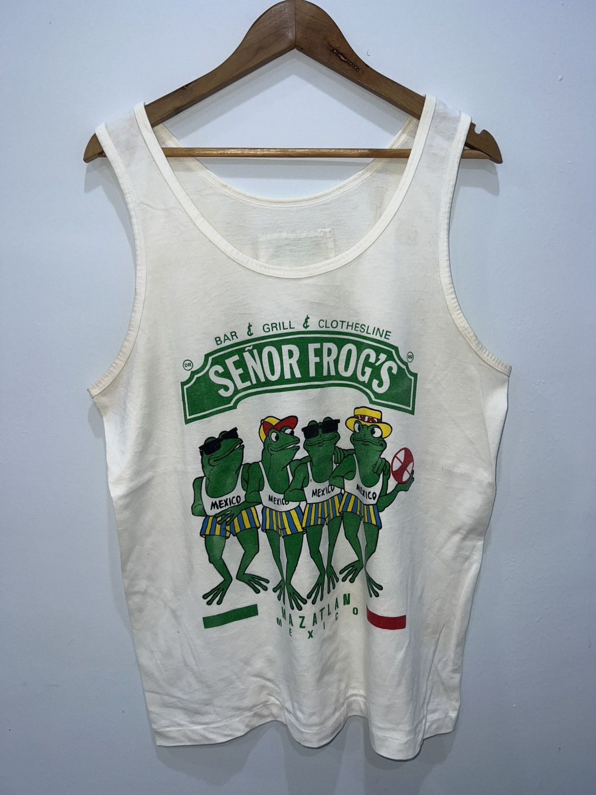 Vintage Vintage Carlos'n Charlie's "Frogging in Mexico" Singlet Size US M / EU 48-50 / 2 - 1 Thumbnail