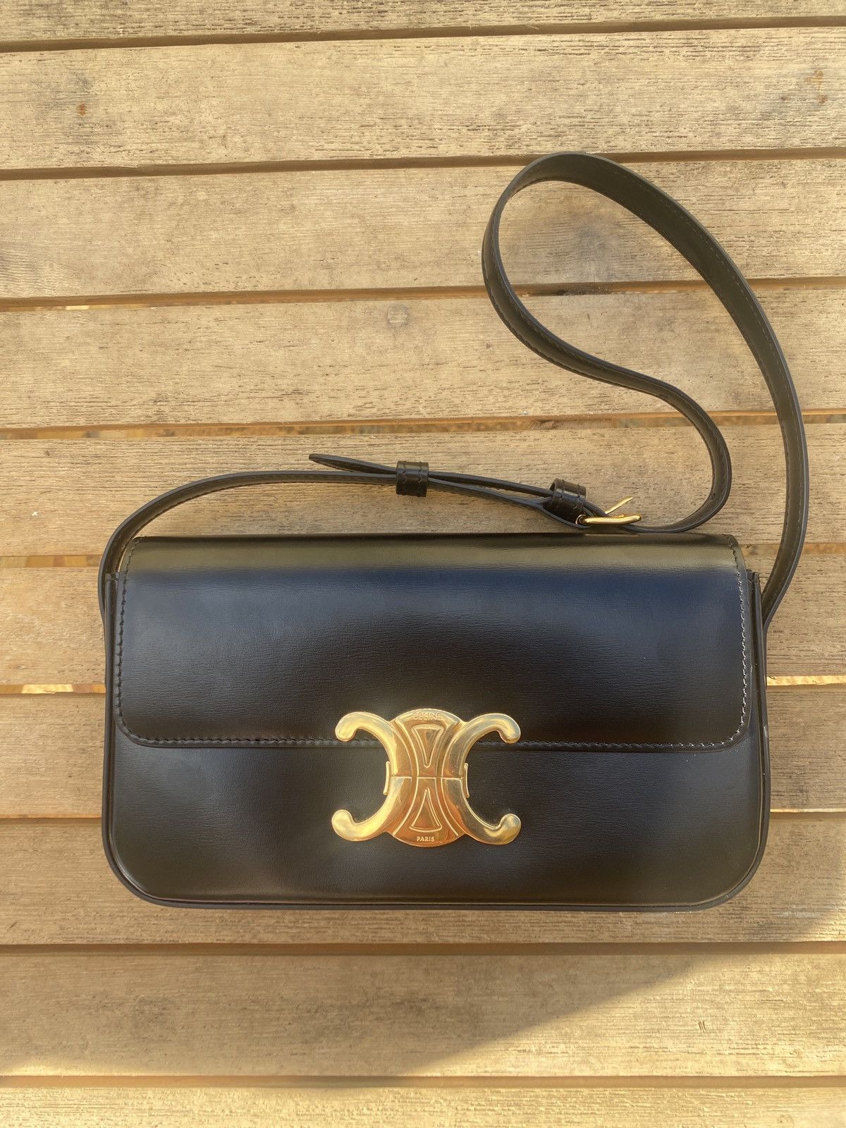 image of Celine Shoulder Bag Claude in Black, Women's