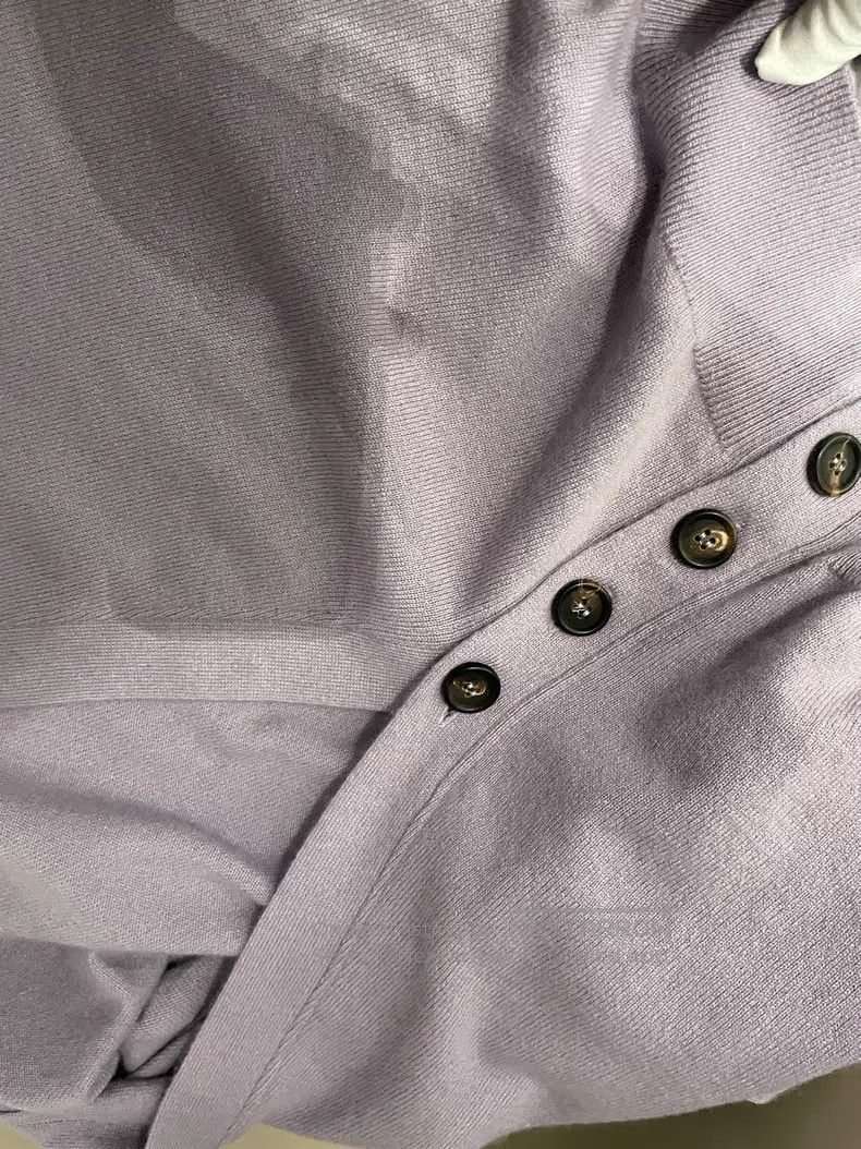 Brunello Cucinelli Brunello Cucinelli Lavender Cashmere Cardigan Size S / US 4 / IT 40 - 9 Thumbnail
