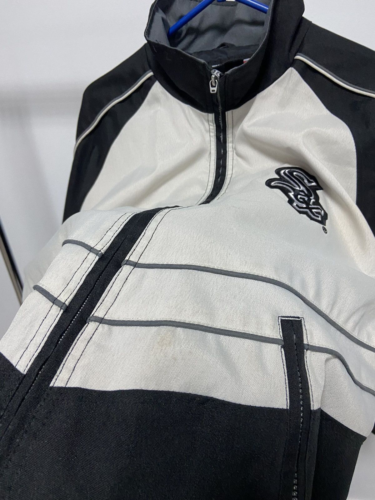 Adidas × Vintage Chicago Sox Baseball Light Jacket Stripes Vintage Big Logo Size US L / EU 52-54 / 3 - 12 Thumbnail