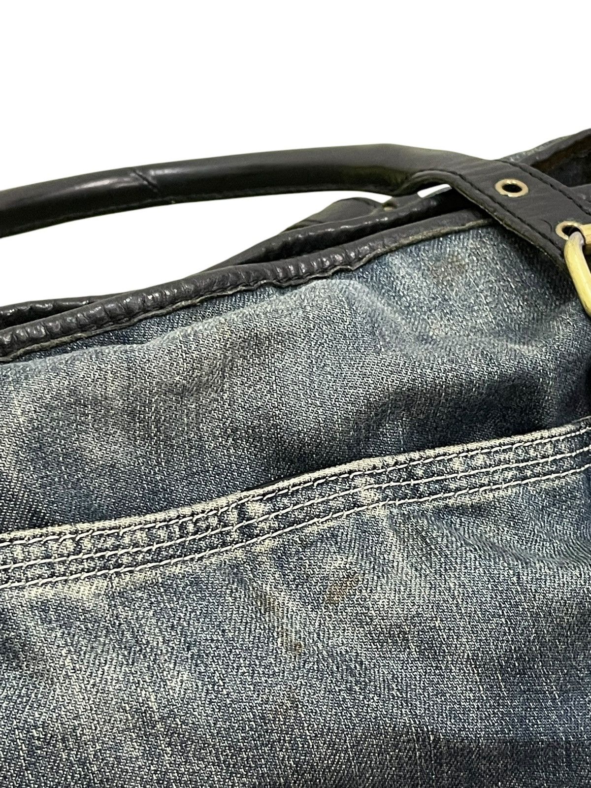 Diesel Leather Denim Vtg Y2k Diesel Industry Tote Shoulder Bag 1🟩2 Size ONE SIZE - 22 Thumbnail