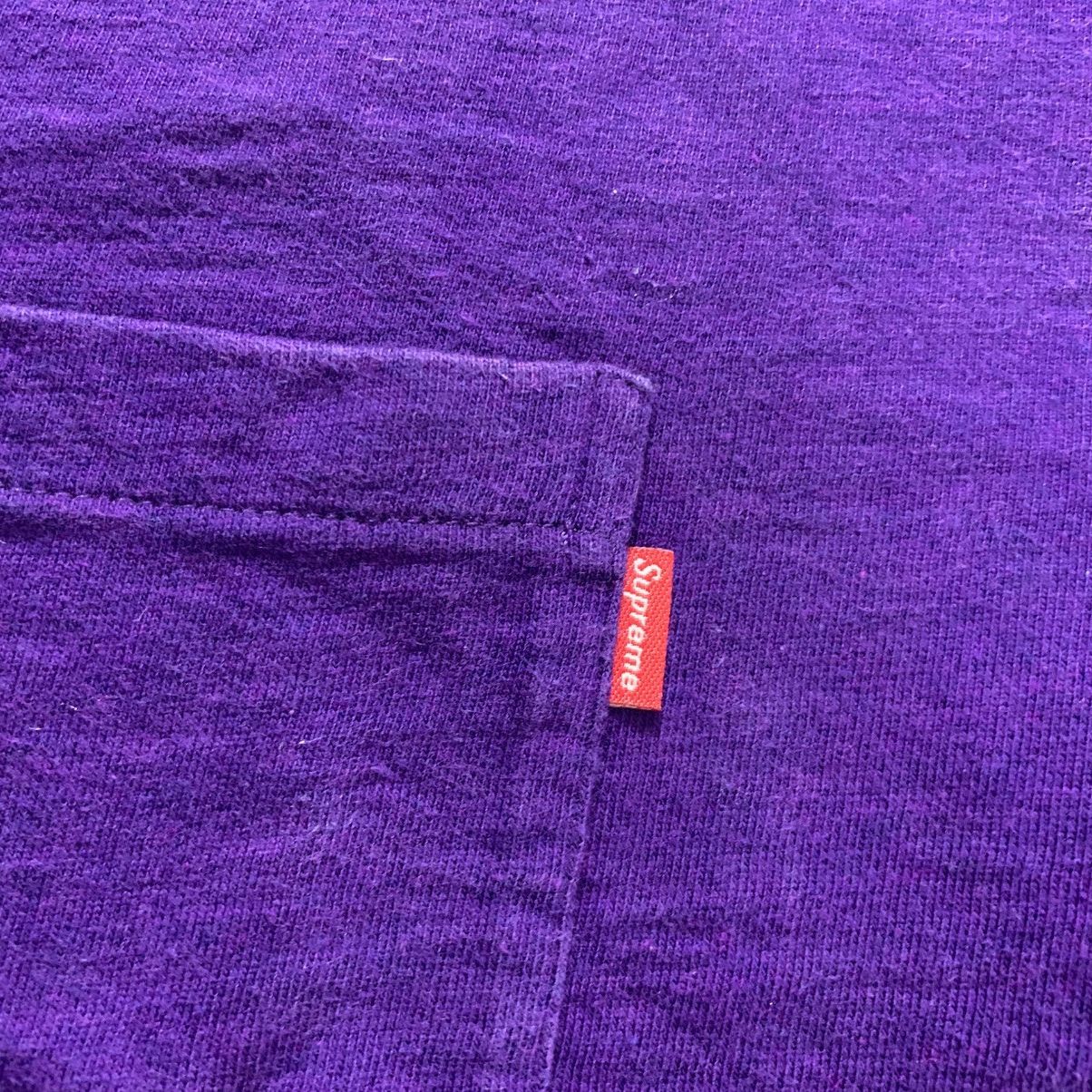 Supreme Supreme SS Pocket Tee (FW18) Plum Size US L / EU 52-54 / 3 - 3 Thumbnail
