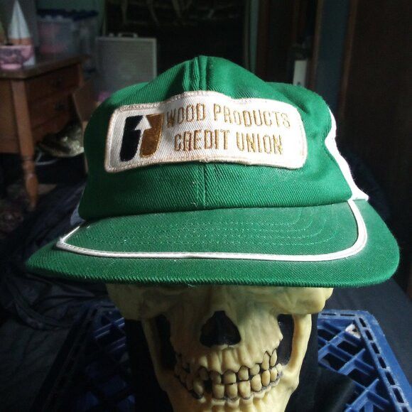 Swingster Vintage Swingster Wood Products Credit Union Trucker Hat Size ONE SIZE - 1 Thumbnail