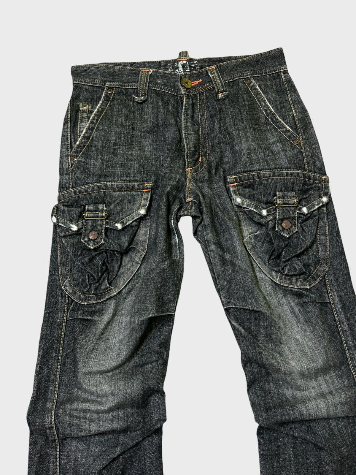 Edwin FLARE EDWIN DISTRESSED TACTICAL 3D MULTIPOCKET Size US 30 / EU 46 - 4 Thumbnail