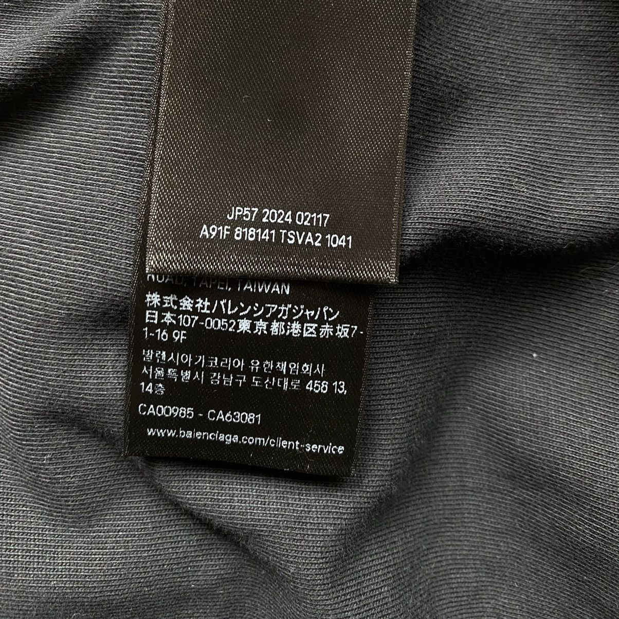 Balenciaga Distressed Logo Inside Out L/S