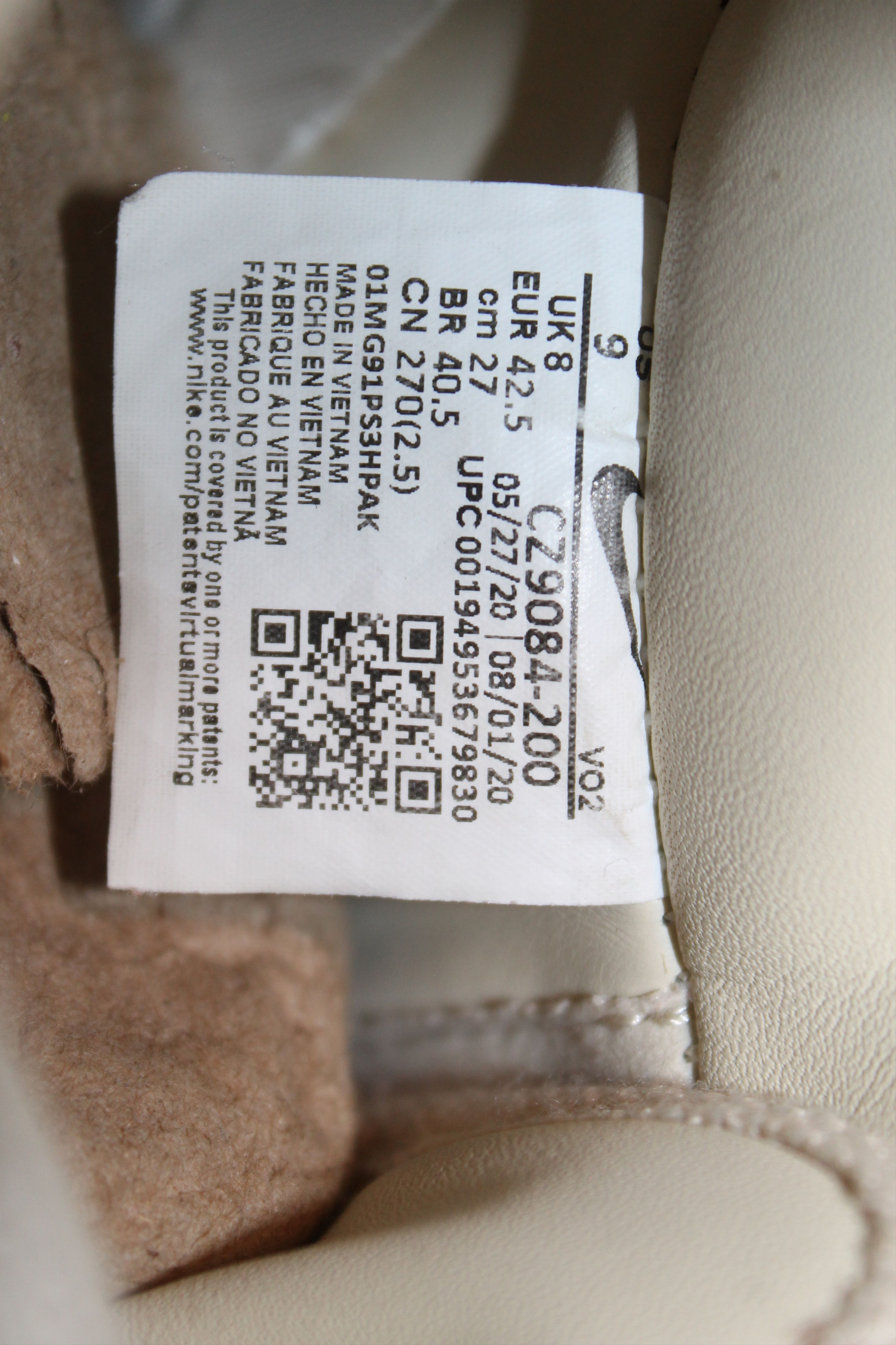 Nike × Stussy 2020 Air Force 1 "Fossil" Size US 9 / EU 42 - 9 Thumbnail