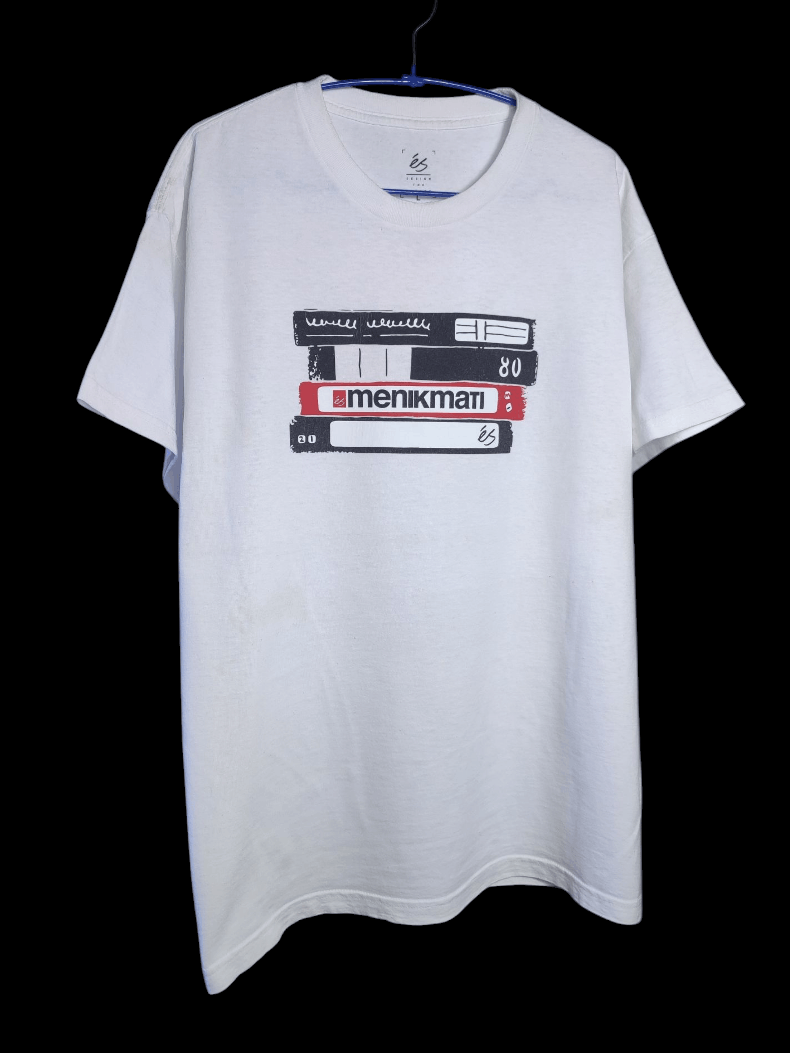 Vintage eS Menikmati Graphic T-Shirt Skate Vintage 2000 Streetwear Size US L / EU 52-54 / 3 - 4 Thumbnail