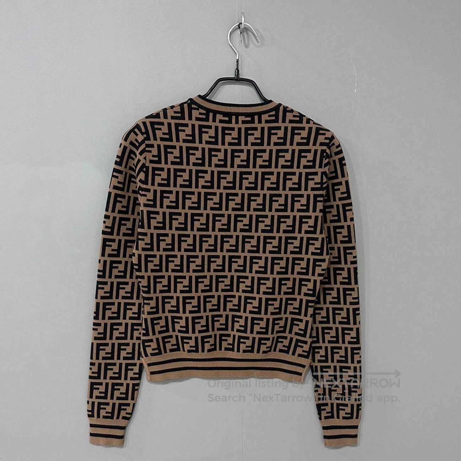 Fendi fendi monogram embroidered logo sweatshirt. Size US S / EU 44-46 / 1 - 1 Thumbnail