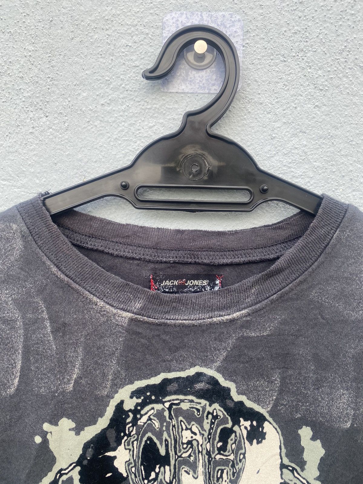 Affliction × JNCO × Jack & Jones Vintage y2k Jack & Jones Big Head Skull Tees Size US L / EU 52-54 / 3 - 4 Thumbnail