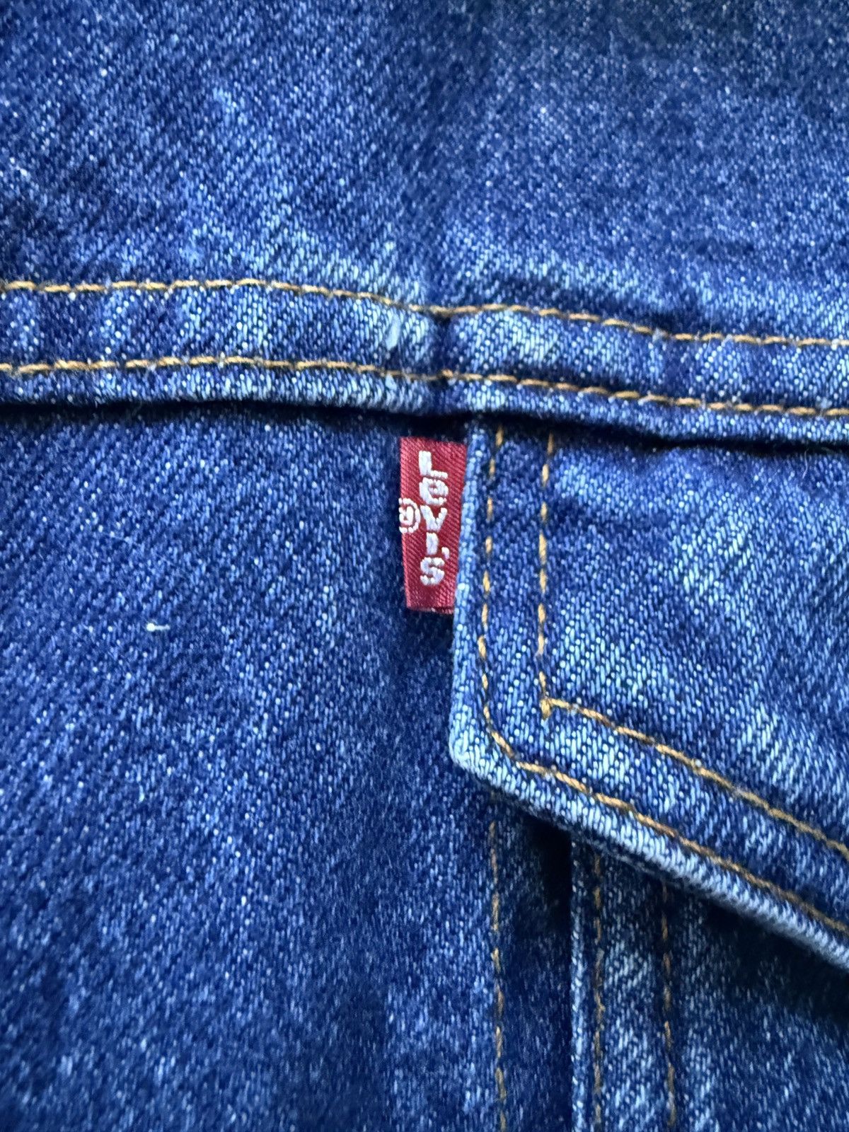 Levi's Vintage Clothing 80’s Long Denim Sherpa Jacket USA Made Size US XL / EU 56 / 4 - 4 Thumbnail