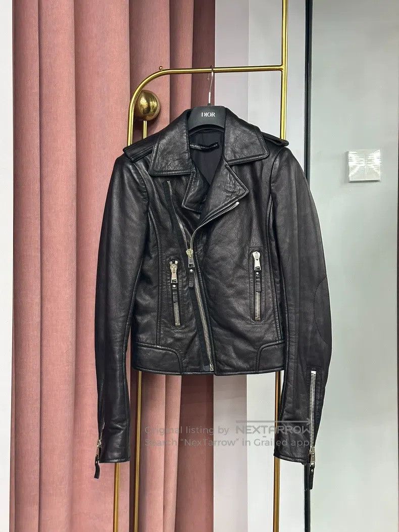 Balenciaga Balenciaga Black motorcycle leather coat Size XS / US 0-2 / IT 36-38 - 1 Thumbnail