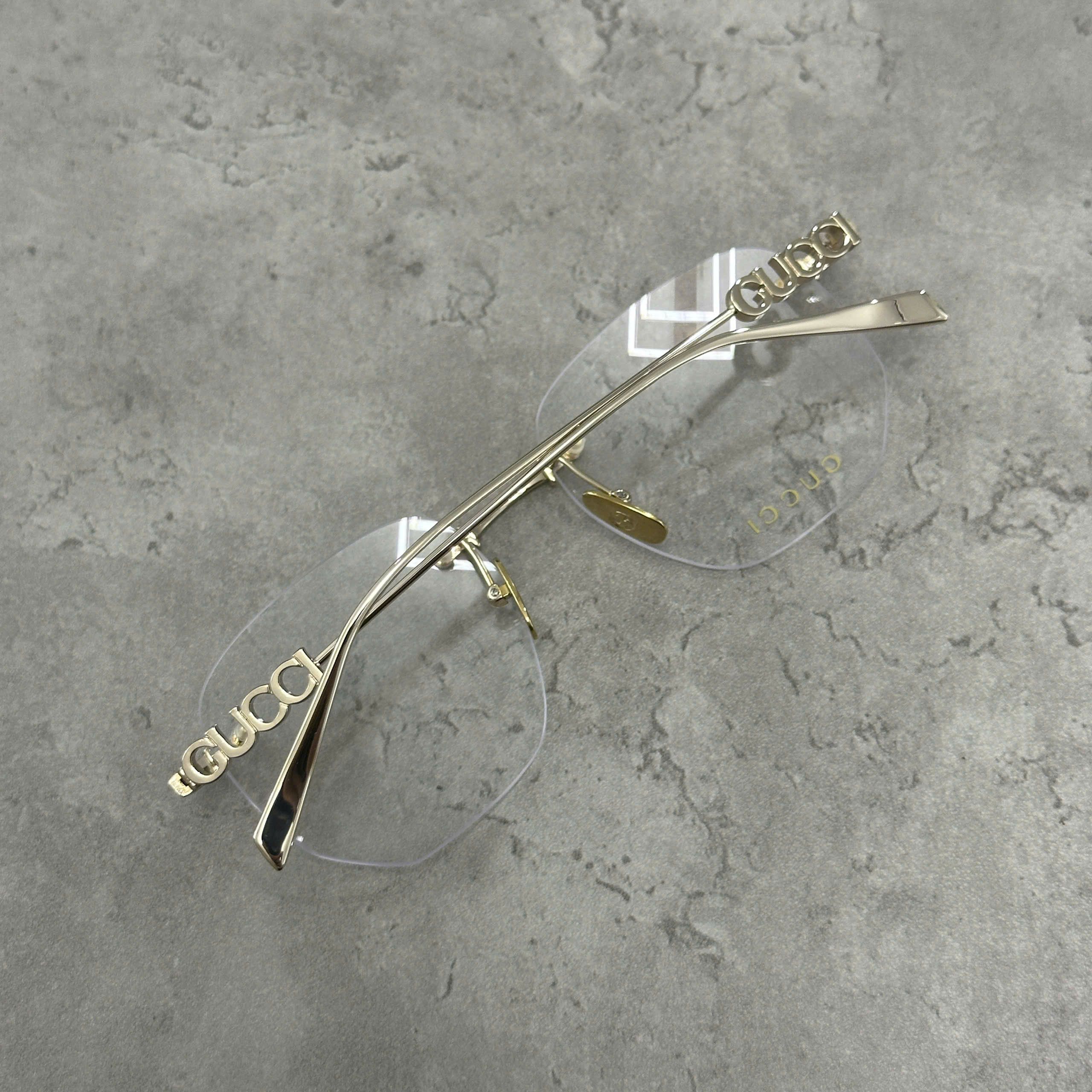 Gucci GUCCI GG1806O 001 Sunglasses GOLD Size ONE SIZE - 3 Thumbnail