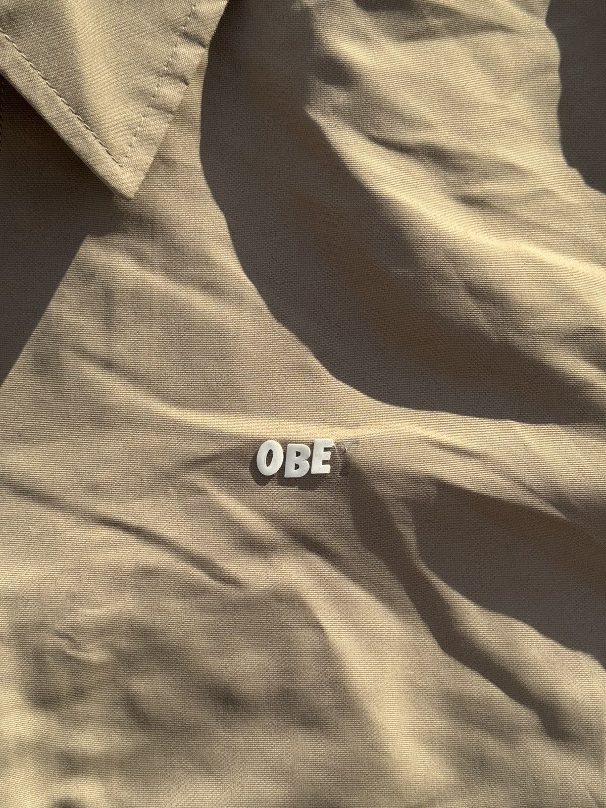Obey OBEY Khaki Button Up Coat Size US L / EU 52-54 / 3 - 2 Thumbnail