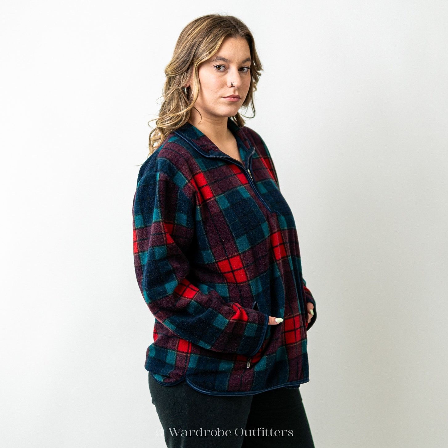 Catalina Vintage 90s Plaid Pullover Sweatshirt Size L / US 10 / IT 46 - 5 Thumbnail