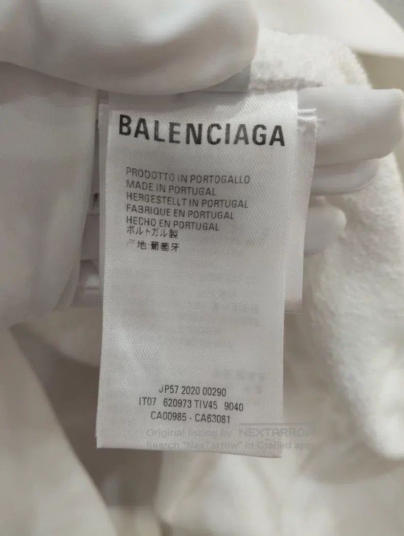 Balenciaga Balenciaga White Sweatshirt Size US M / EU 48-50 / 2 - 4 Thumbnail