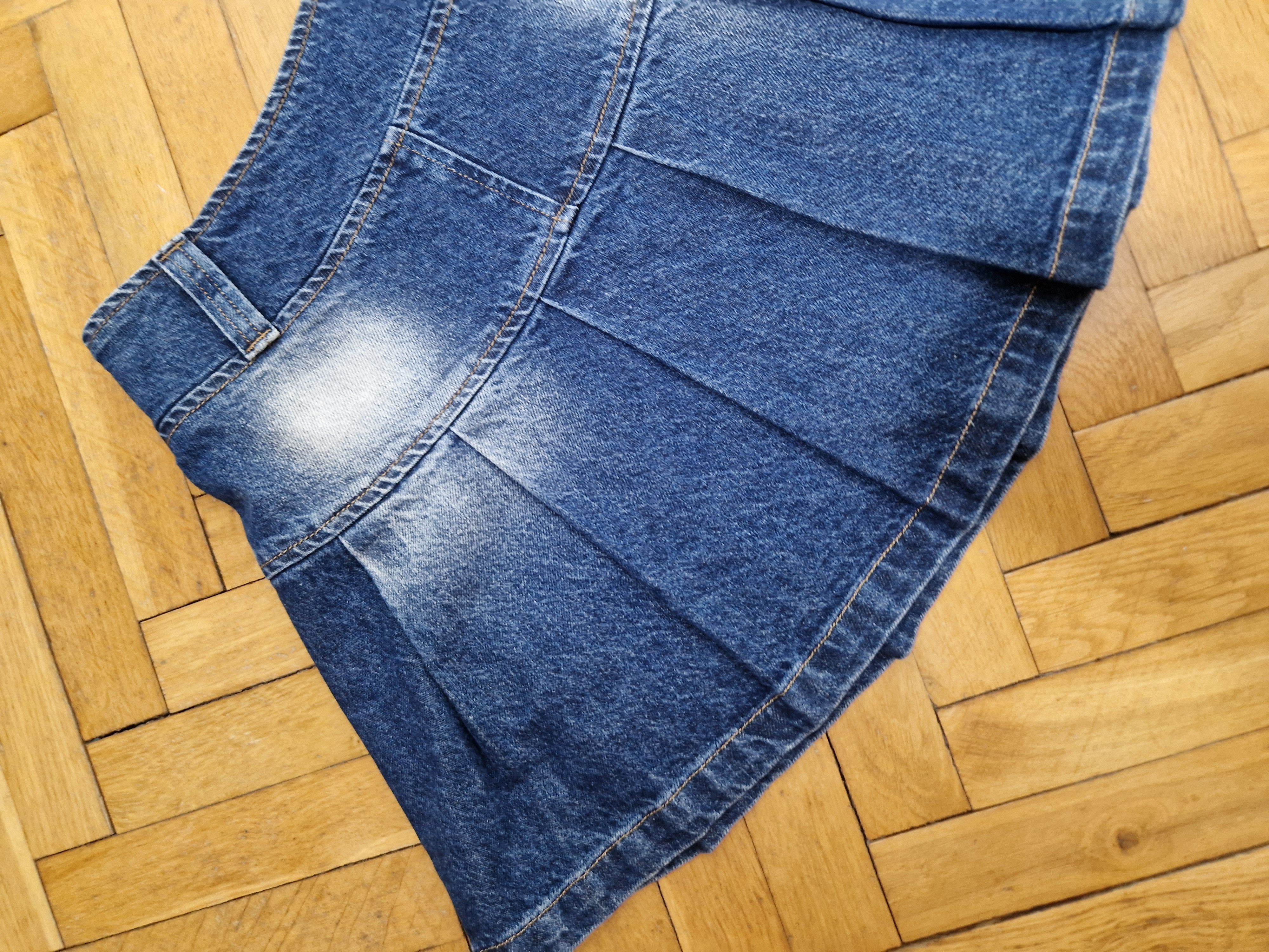 Japanese Brand × Vintage vintage denim tennis skirt court y2k japanese style Size 26" / US 2 / IT 38 - 3 Thumbnail