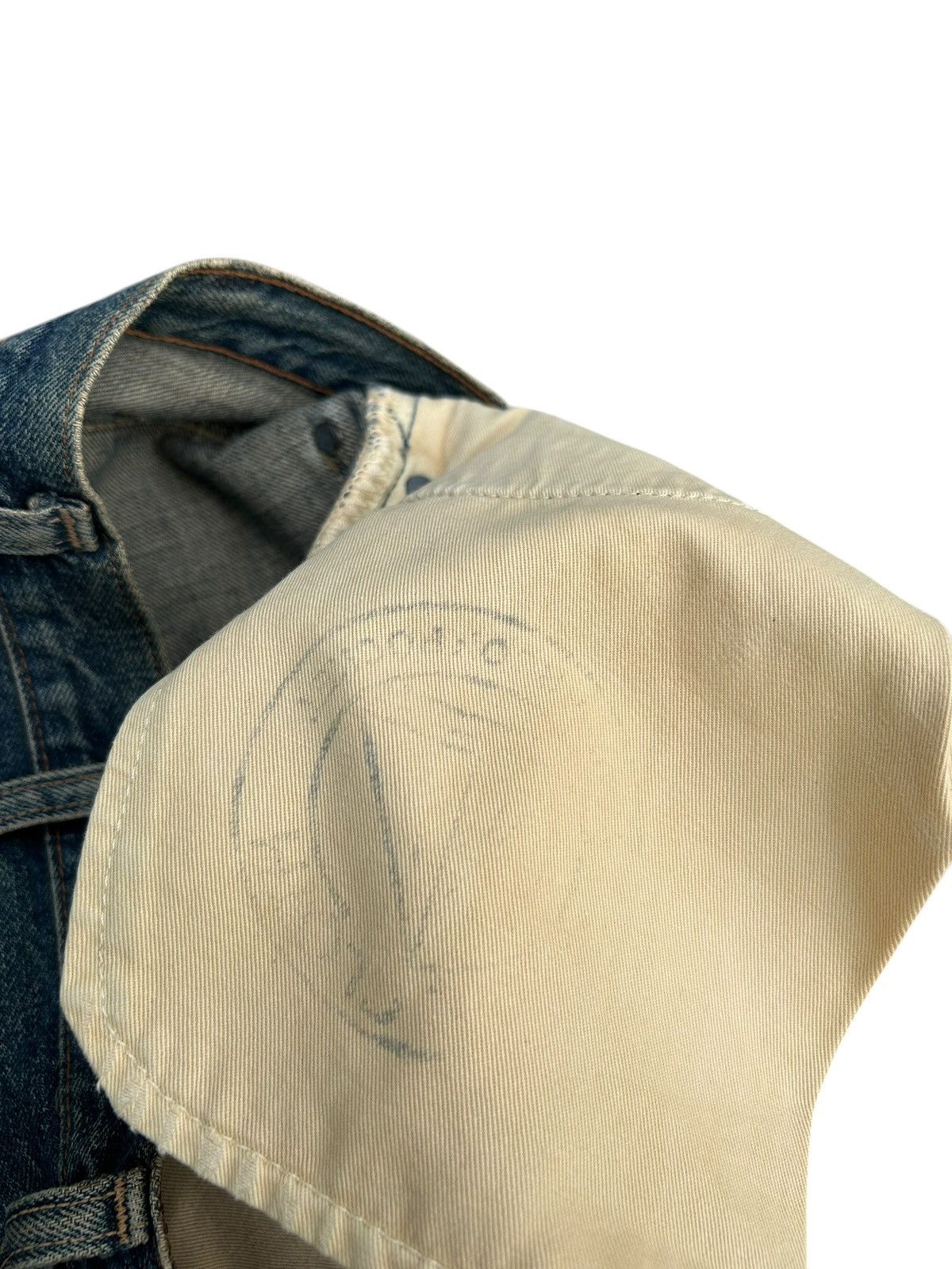 Kapital Vintage Wrangler Blue Bell Selvedge Distressed Denim Jeans Size US 29 - 8 Thumbnail