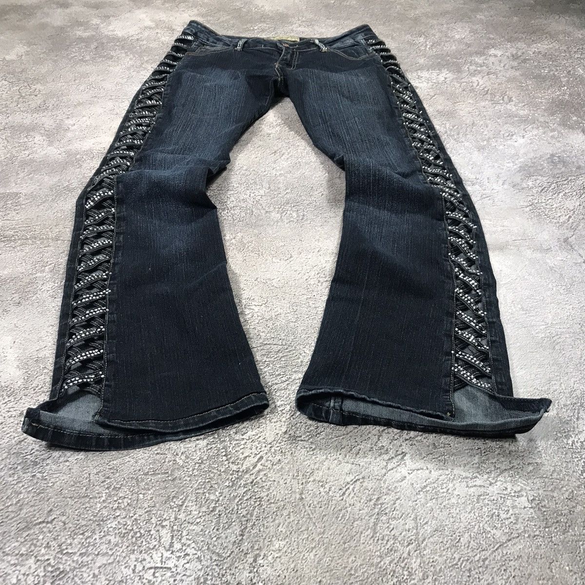 Japanese Brand vintage Faded Jeans japan distressed denim spring pants 90s Size 31" - 1 Thumbnail