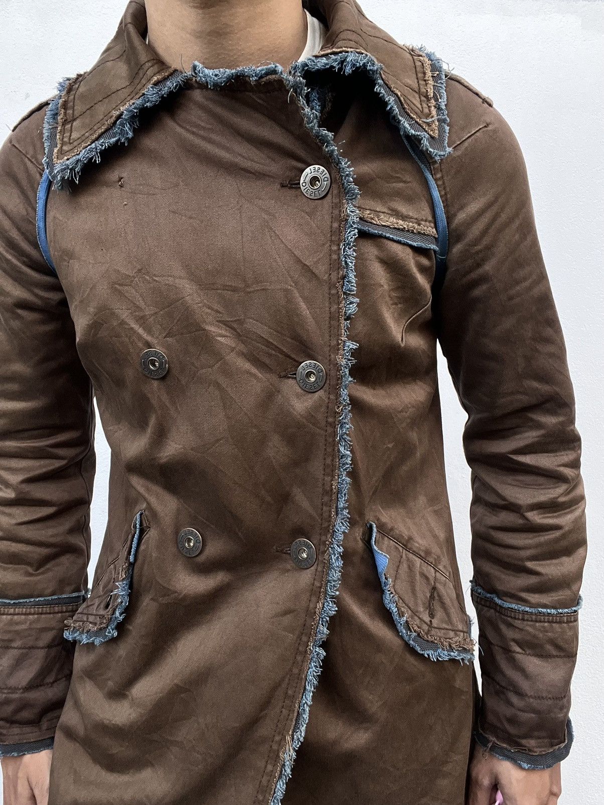 Diesel 2000s Diesel Avant-Garde Distressed Parkas Size US L / EU 52-54 / 3 - 1 Thumbnail
