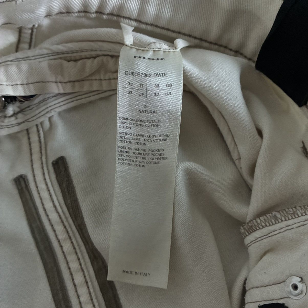 Rick Owens Drkshdw Rick owens drkshdw FOG natural banana bolan cuts Size US 33 - 6 Thumbnail