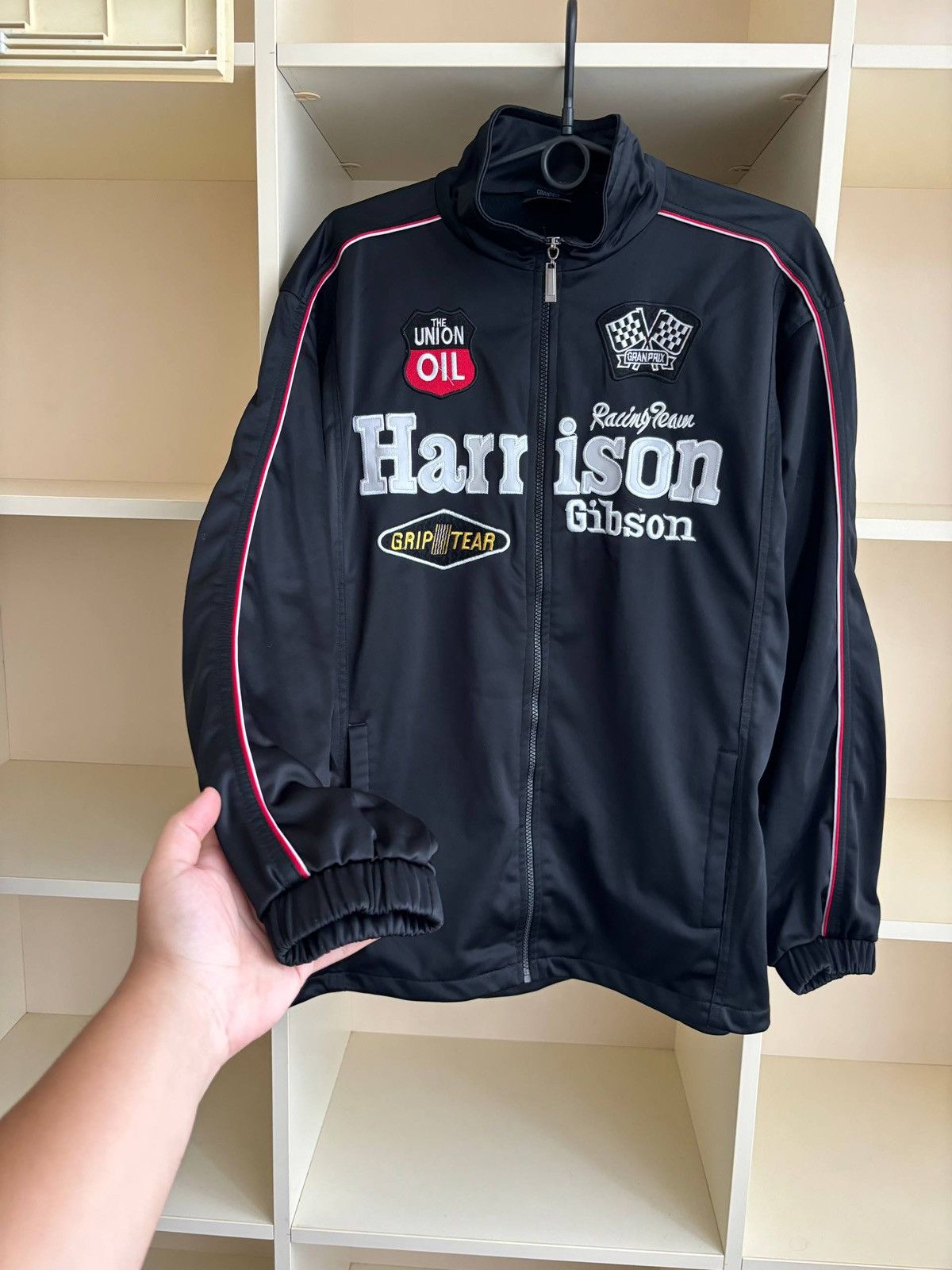 NASCAR Vintage Harrison Gibson Racing Track Jacket Size US L / EU 52-54 / 3 - 7 Thumbnail